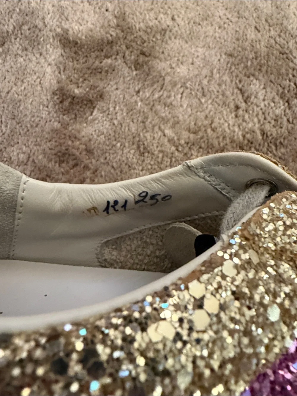 Golden Goose Glitter Low-Top Sneakers in Pink, Gold, Silver - Picture 6 of 7
